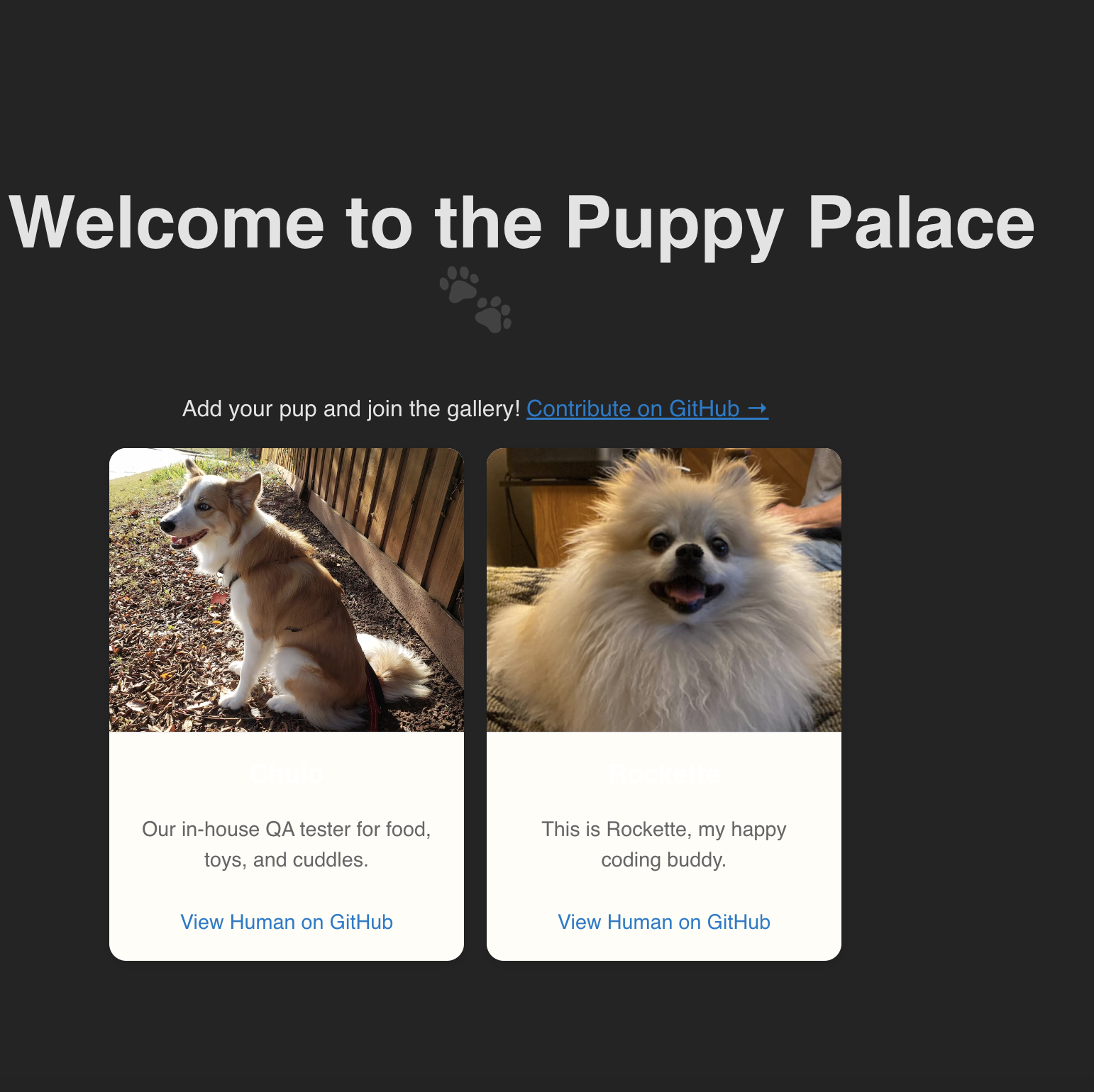 Puppy Palace